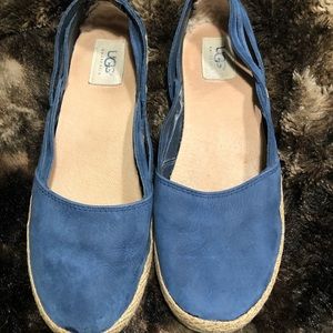UGG Australia Flats Shoes Size 7.5 Blue